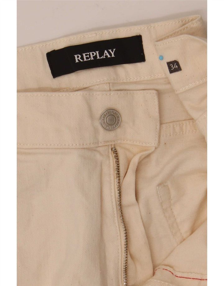 Replay Jeans Slim Masculino W34 L31 Off White