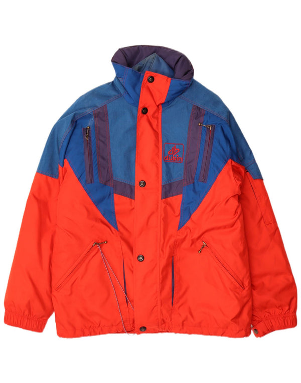 Jaqueta de esqui de ajuste fraco dos homens Dubin IT 46 poliéster vermelho pequeno Colourblock