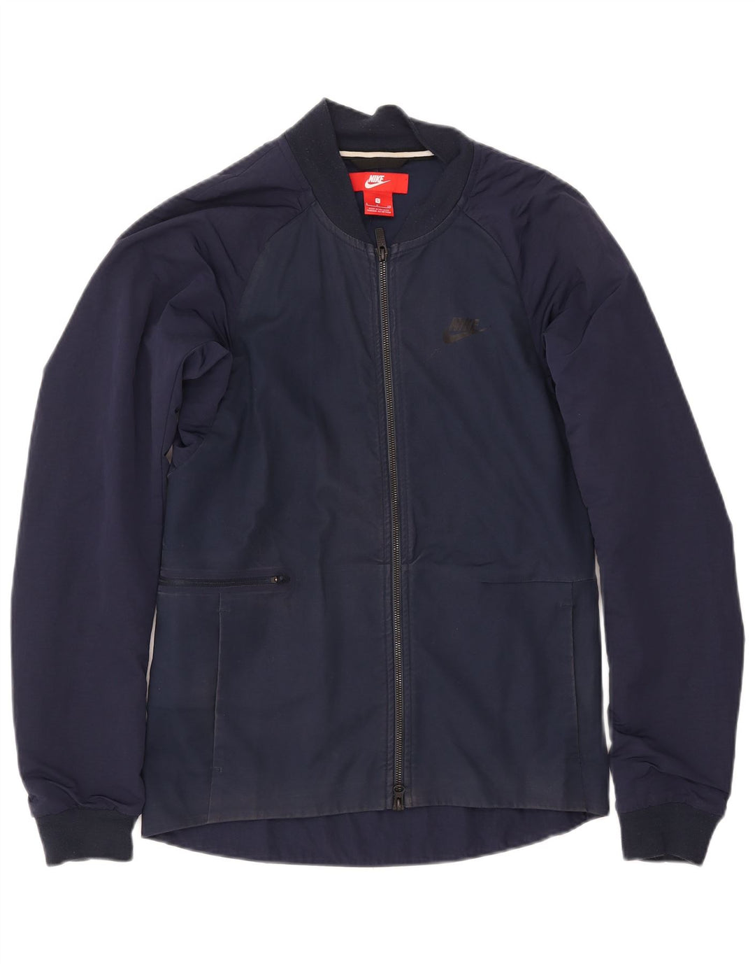Jaqueta bomber masculina NIKE UK 36 pequena azul marinho algodão
