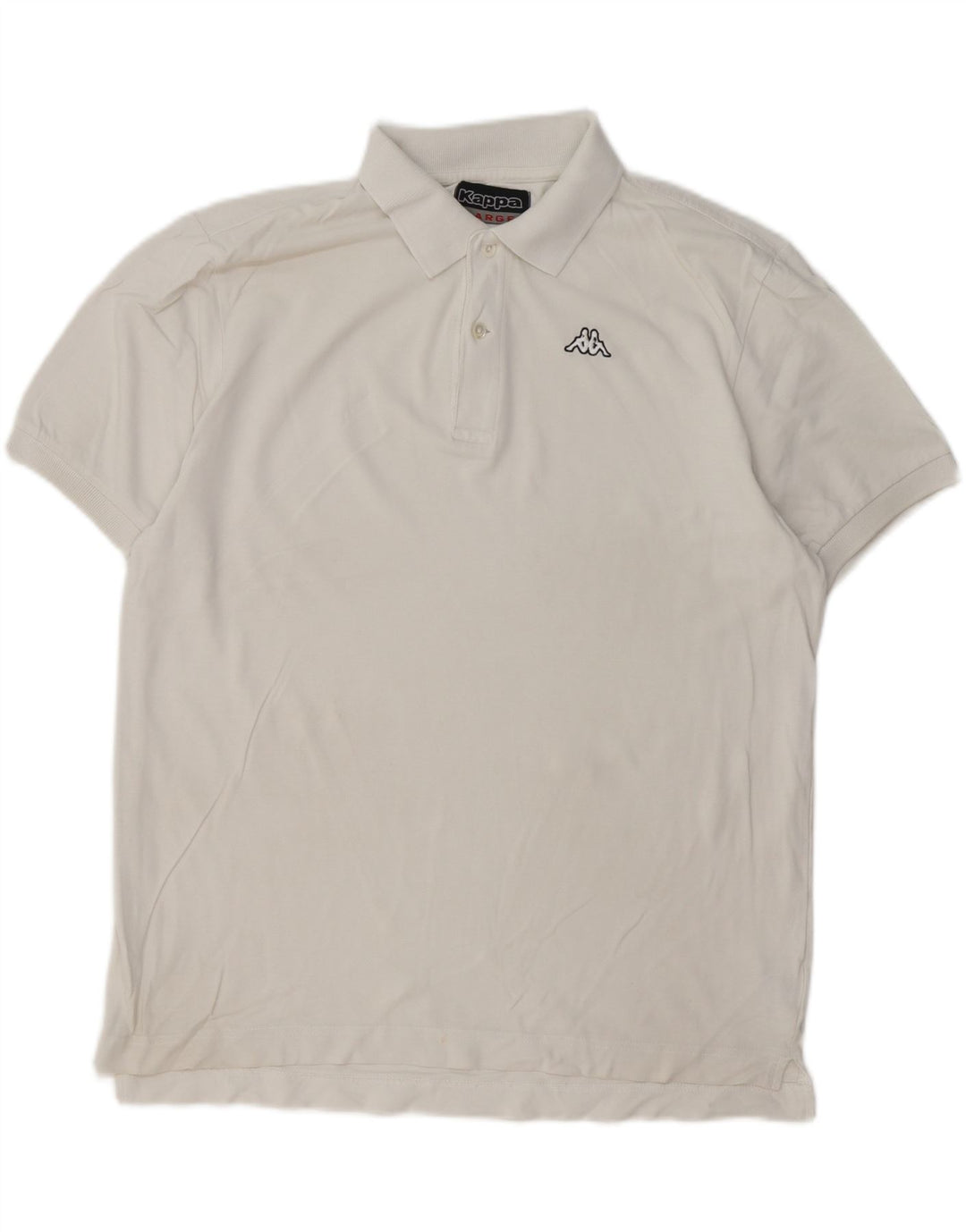 Camisa polo masculina Kappa grande algodão branco