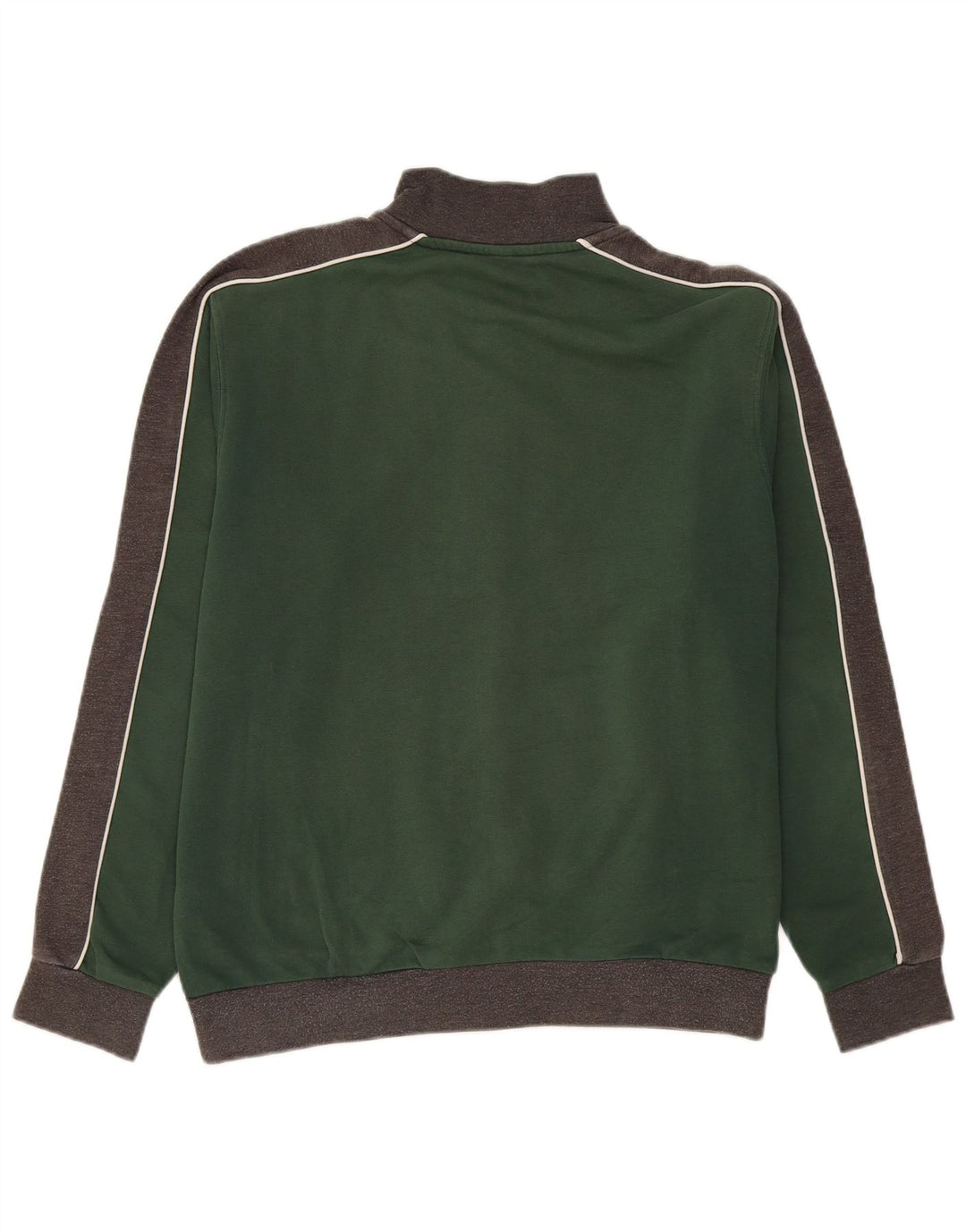 Arena Mens Treino Top Jaqueta Grande Algodão Colourblock Cinza