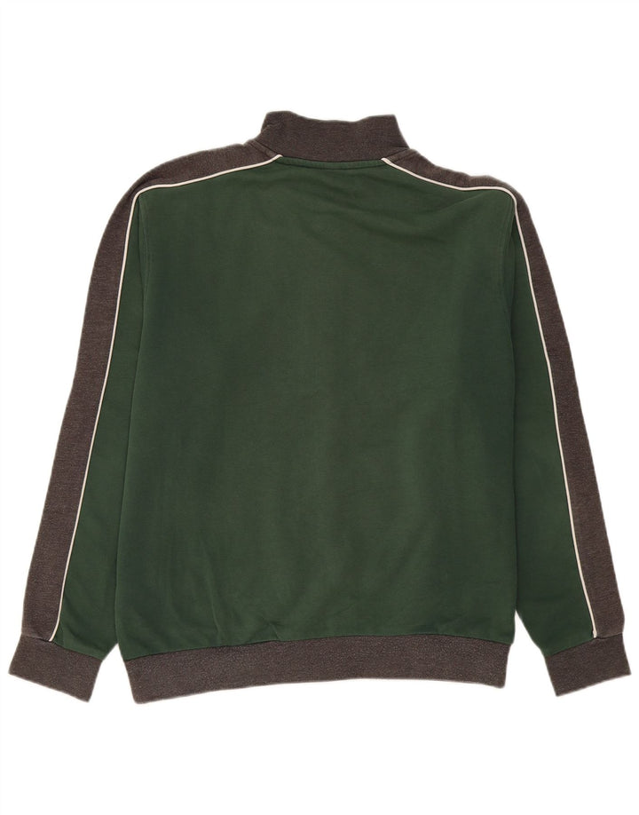 Arena Mens Treino Top Jaqueta Grande Algodão Colourblock Cinza
