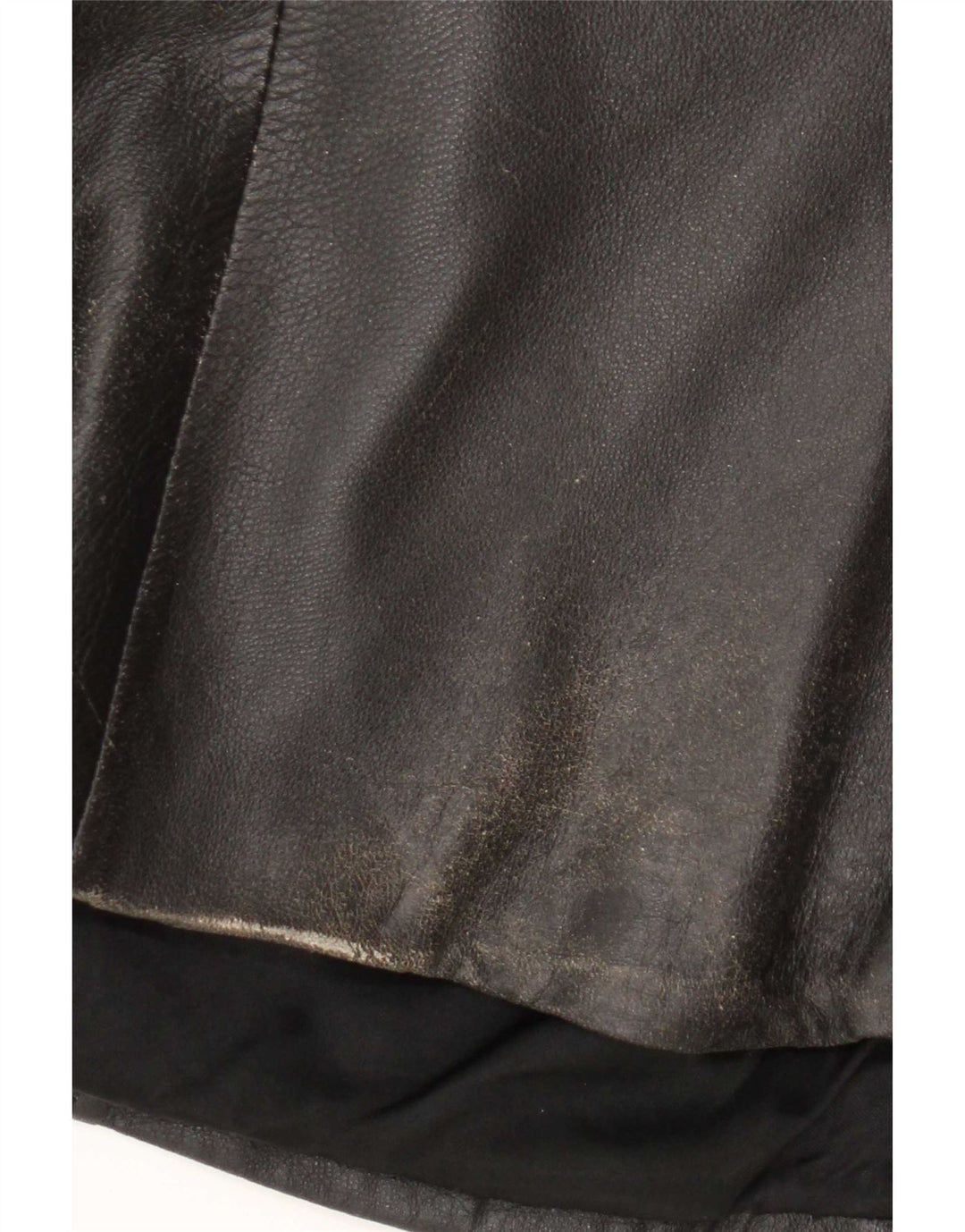 Jaqueta de couro masculina vintage UK 36 pequena preta