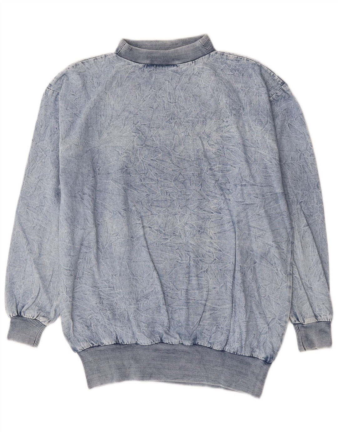 Camisola oversized feminina vintage EU 44 XL algodão azul