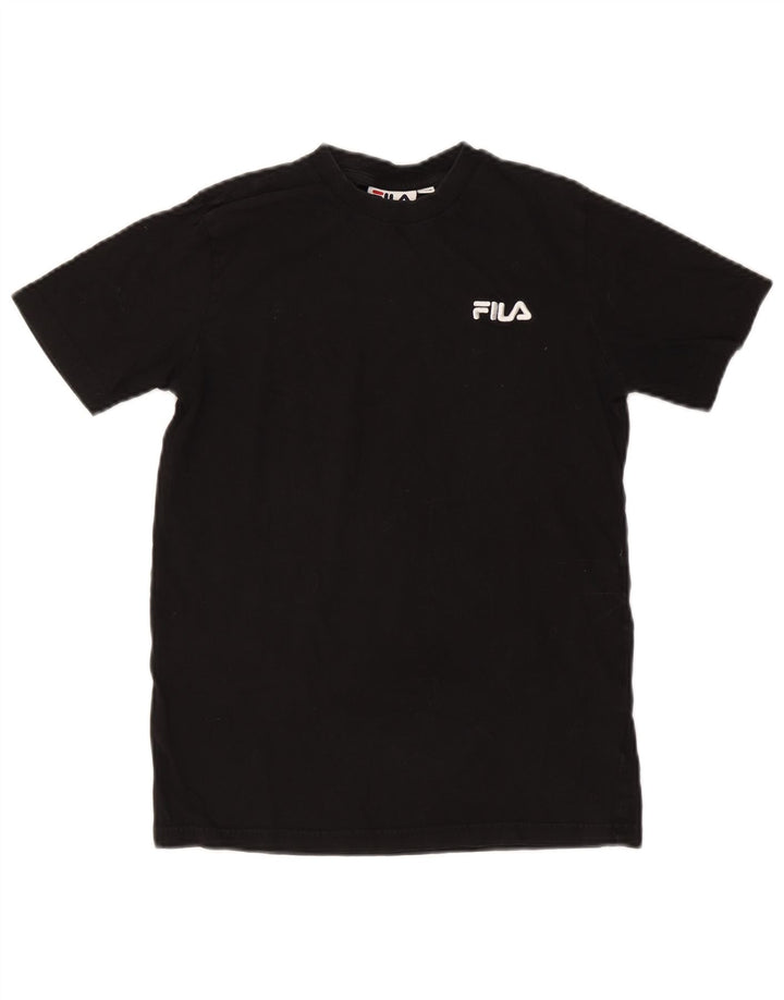 Camiseta feminina FILA UK 6 XS algodão preto