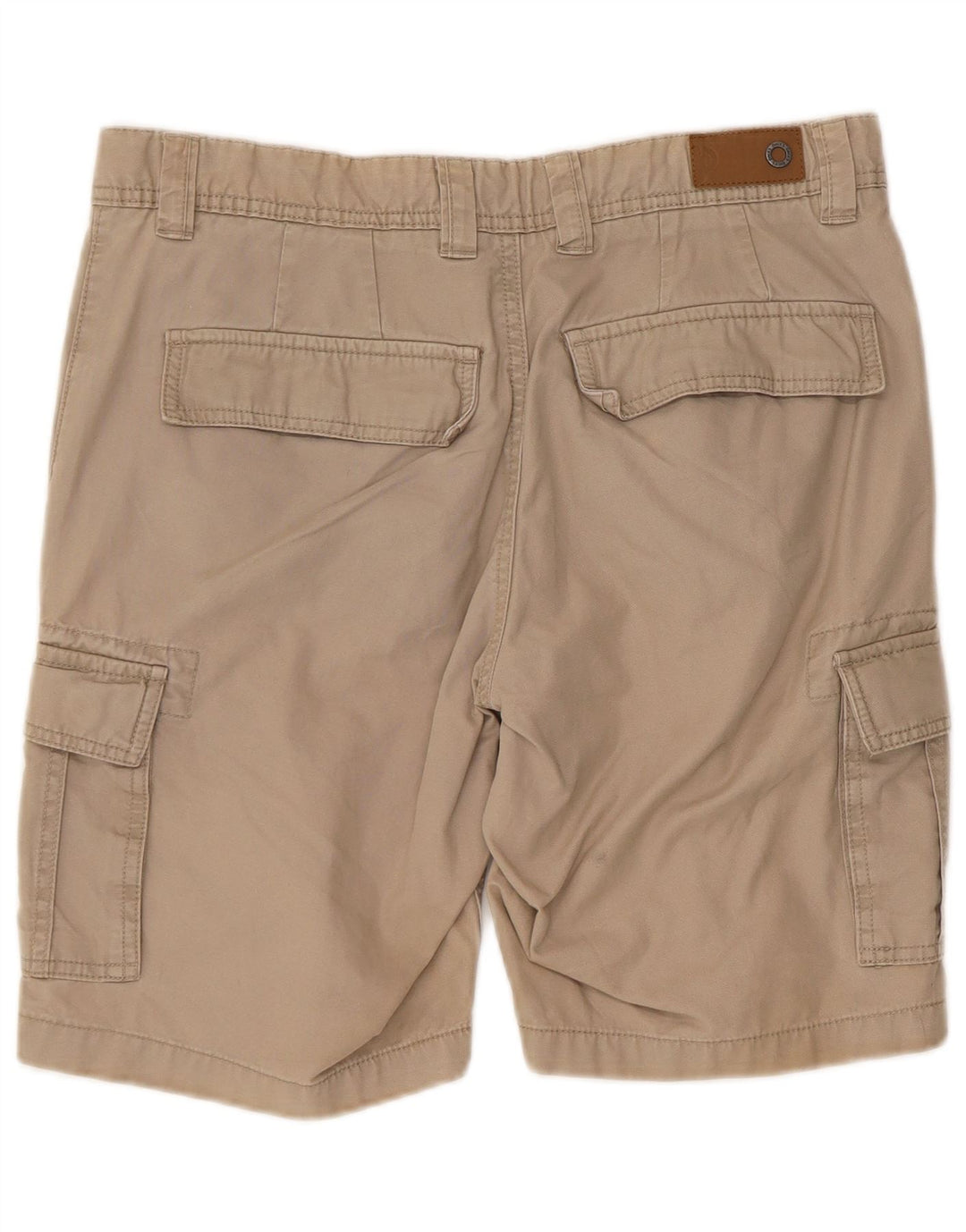 Shorts cargo masculino de ajuste regular da Dack IT 48 médio W32 algodão bege