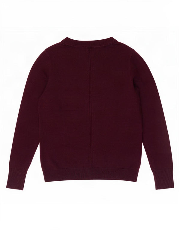 Fat Face Womens Cardigan Sweater UK 12 Medium Burgundy Polyester