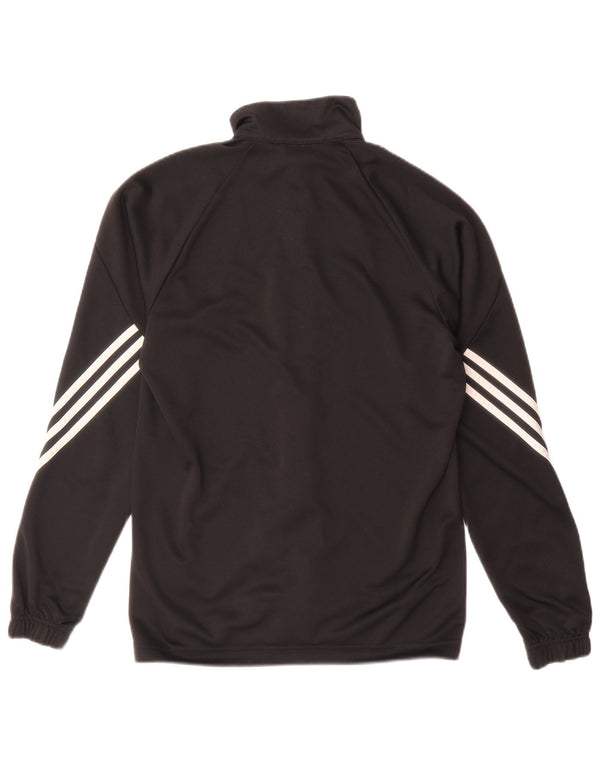 Adidas Mens Climalite Tracksuit Top Jacket Pequeno Poliéster Preto