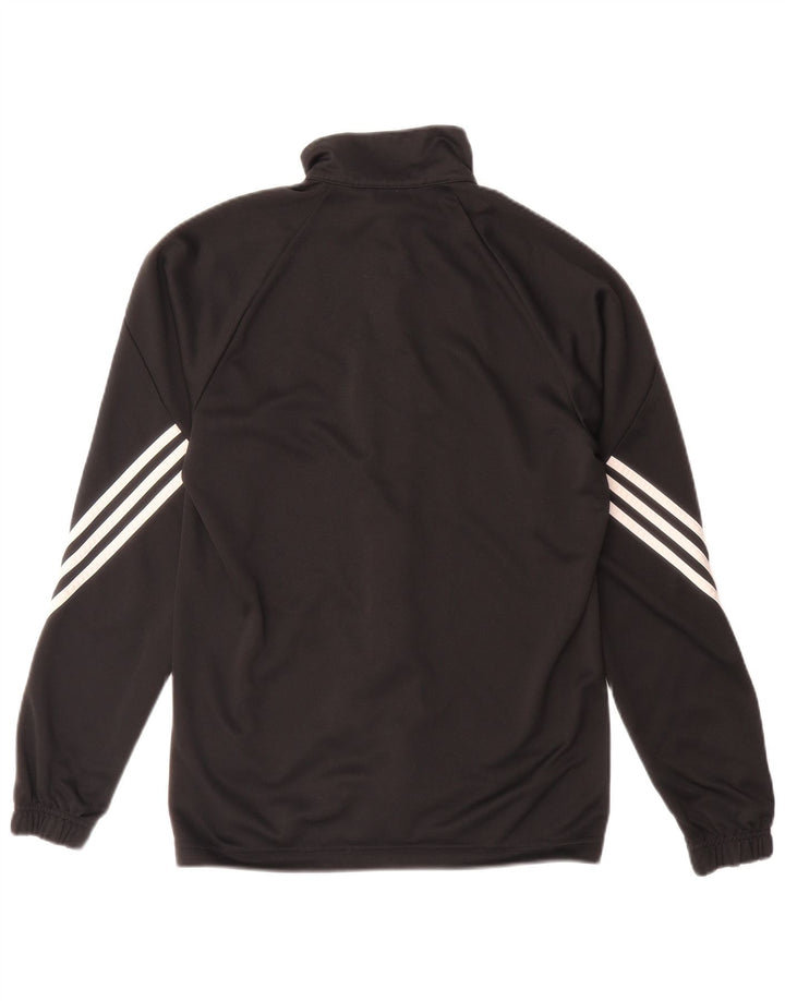 Adidas Mens Climalite Tracksuit Top Jacket Pequeno Poliéster Preto