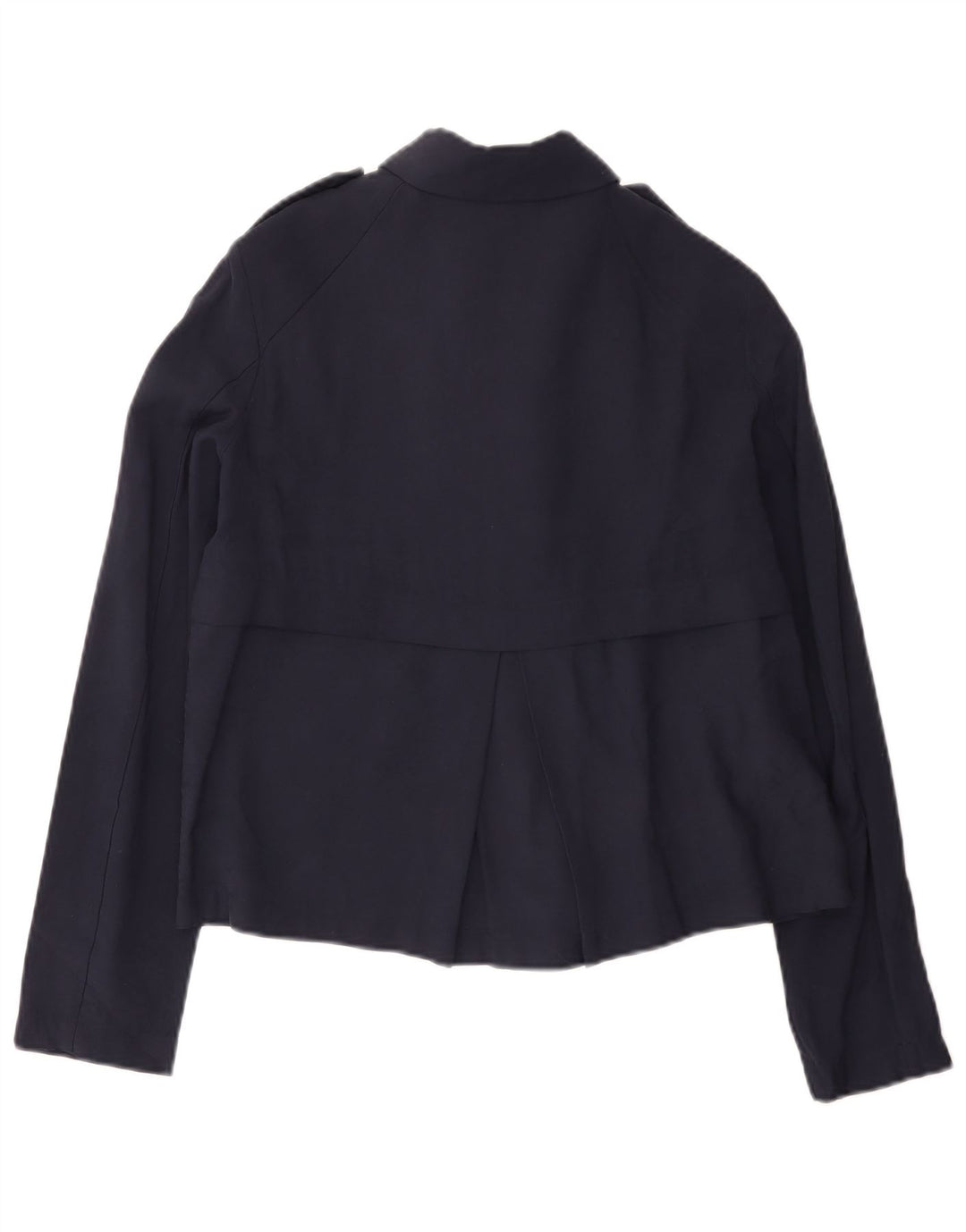 Jaqueta bomber feminina Zara Reino Unido 10 pequena viscose azul marinho