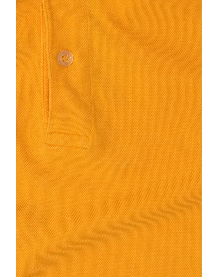 Camisa polo masculina Asics médio algodão amarelo