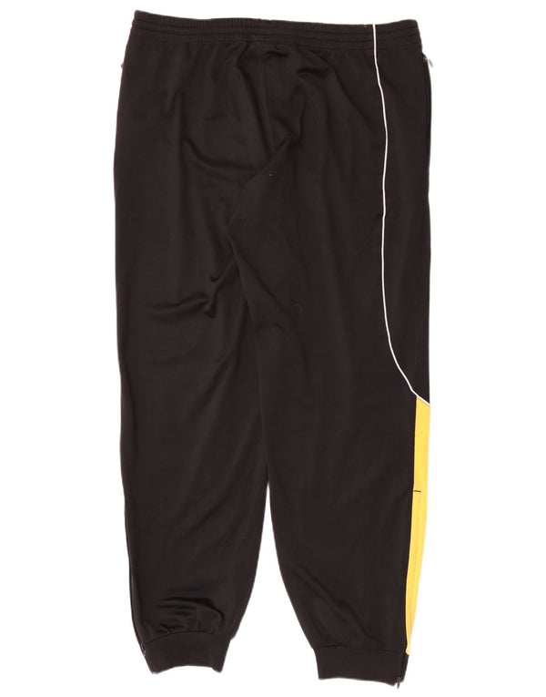 Adidas Mens Calças de treino Joggers UK 40/42 Medium Black Colourblock