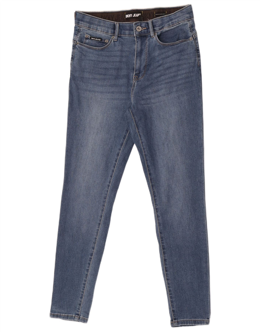 Jeans skinny feminino Dkny EUA 8 médio W29 L29 azul