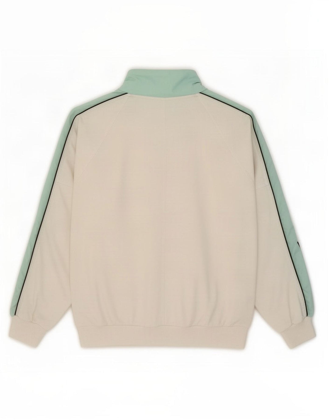 Suéter masculino Ellesse com gola redonda e botão grande de algodão colorido branco