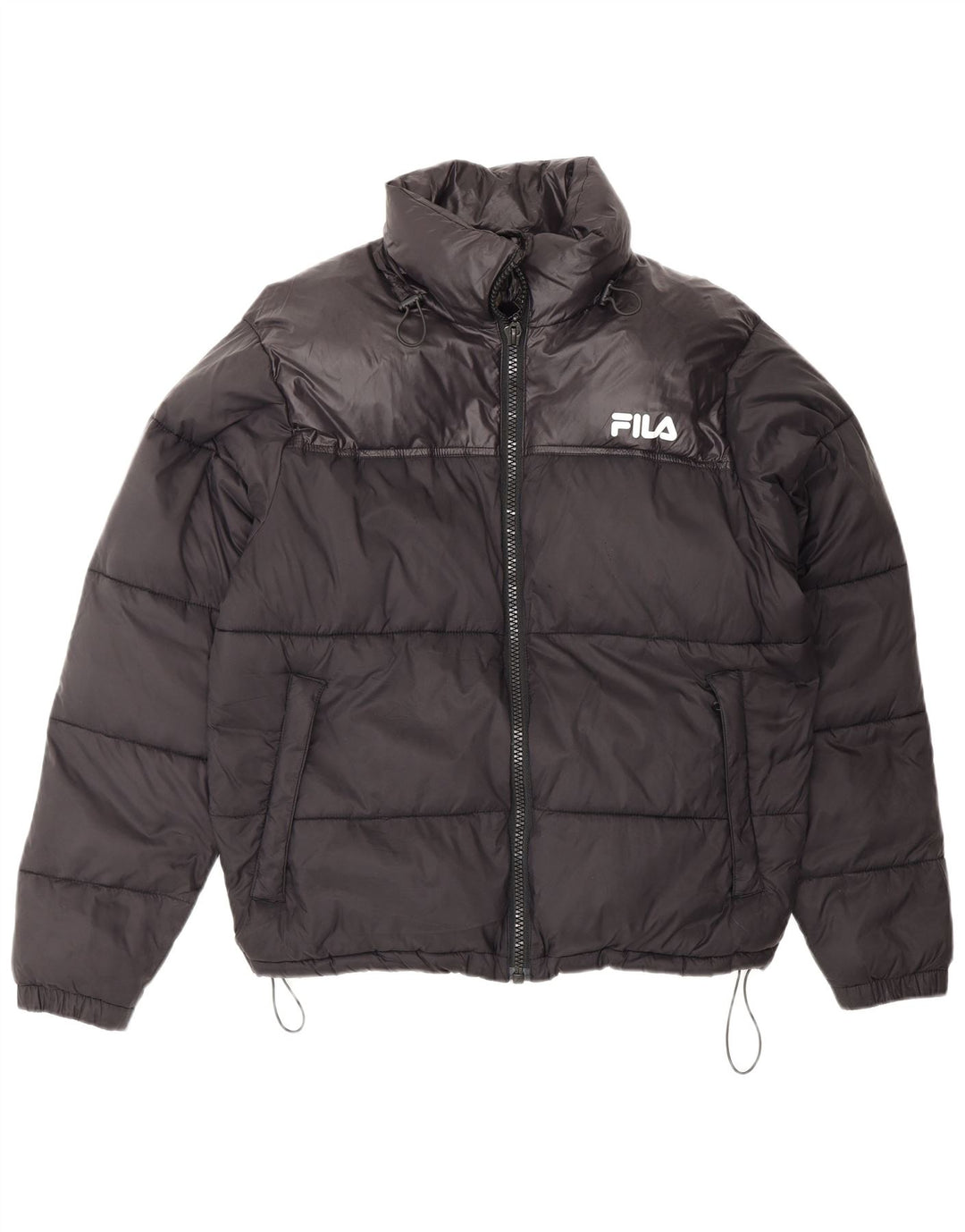 Jaqueta masculina Fila Loose Fit acolchoada UK 36 pequena preta nylon