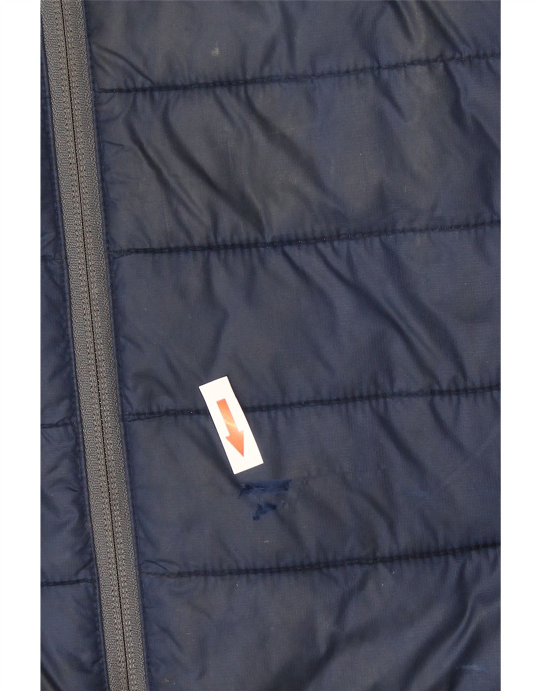 Columbia Jaqueta masculina acolchoada com capuz UK 40 grande azul nylon