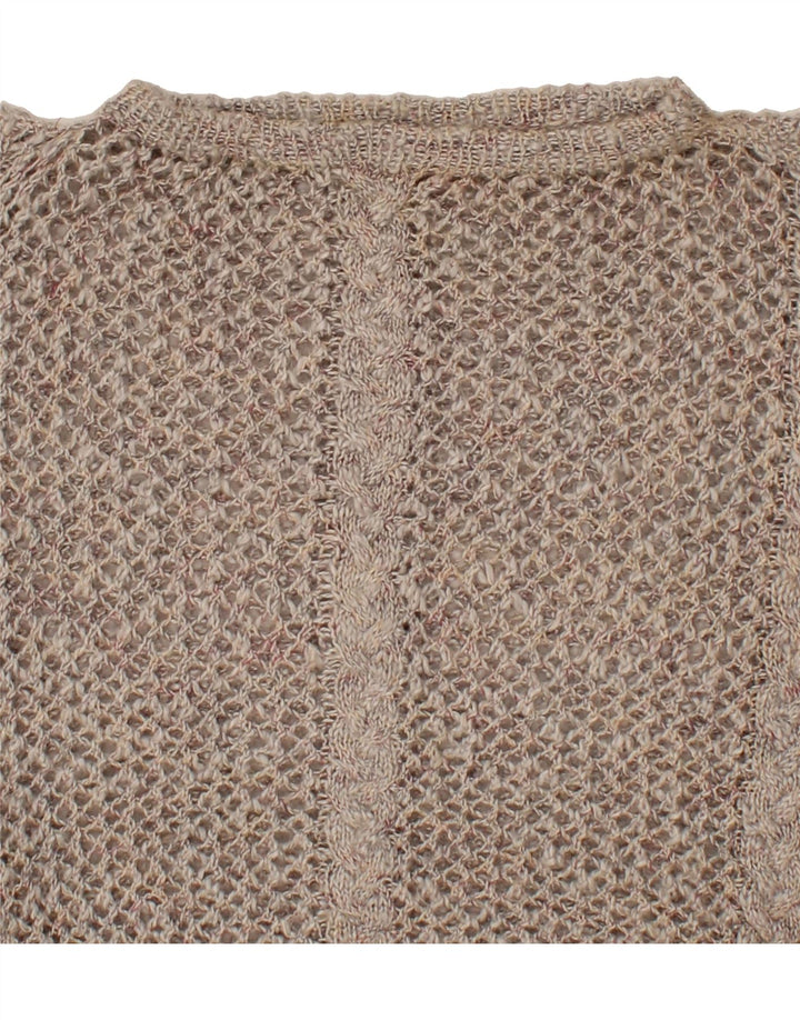 VINTAGE Womens Boat Neck Jumper Sweater UK 20 2XL Grey Vintage Vintage and Second-Hand Vintage from Messina Hembry 