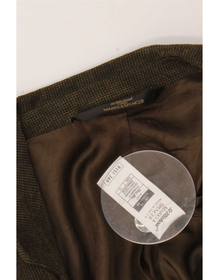 Jaqueta Marks & Spencer Feminina St. Michael Blazer Reino Unido 16 Grande Verde
