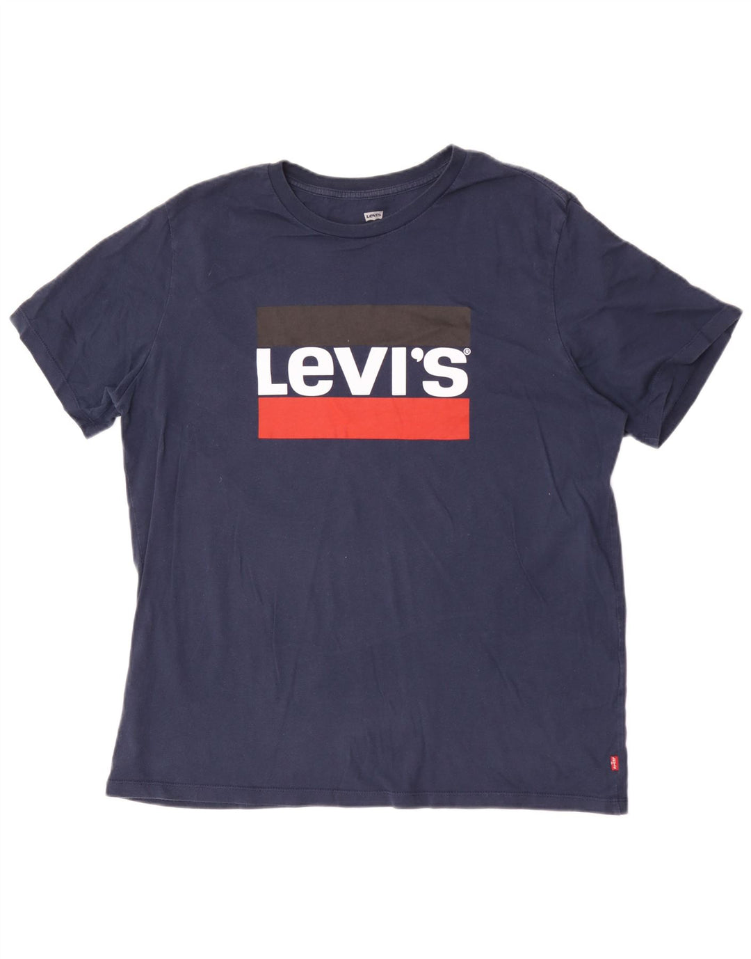 Camiseta masculina Levi's Standard Fit gráfica grande azul marinho