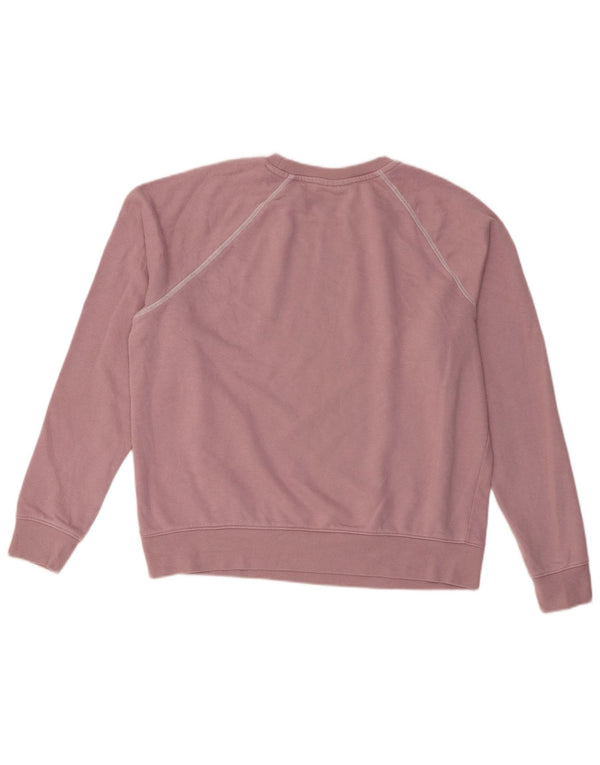 Fila moletom feminino jumper UK 16 grande algodão roxo