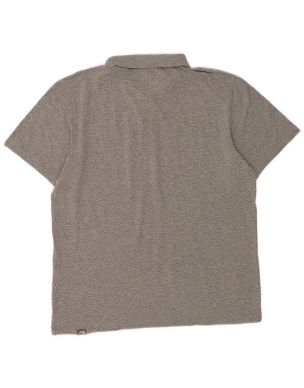 Camisa polo masculina The North Face grande algodão cinza