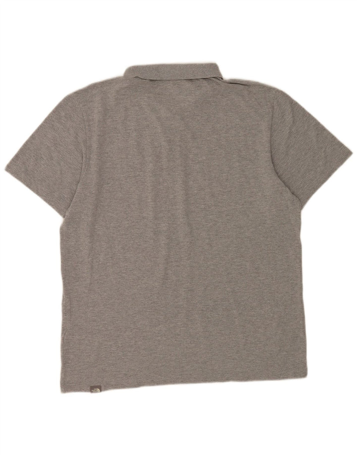 Camisa polo masculina The North Face grande algodão cinza