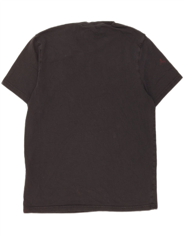 Camiseta masculina Lyle & Scott de algodão preto médio