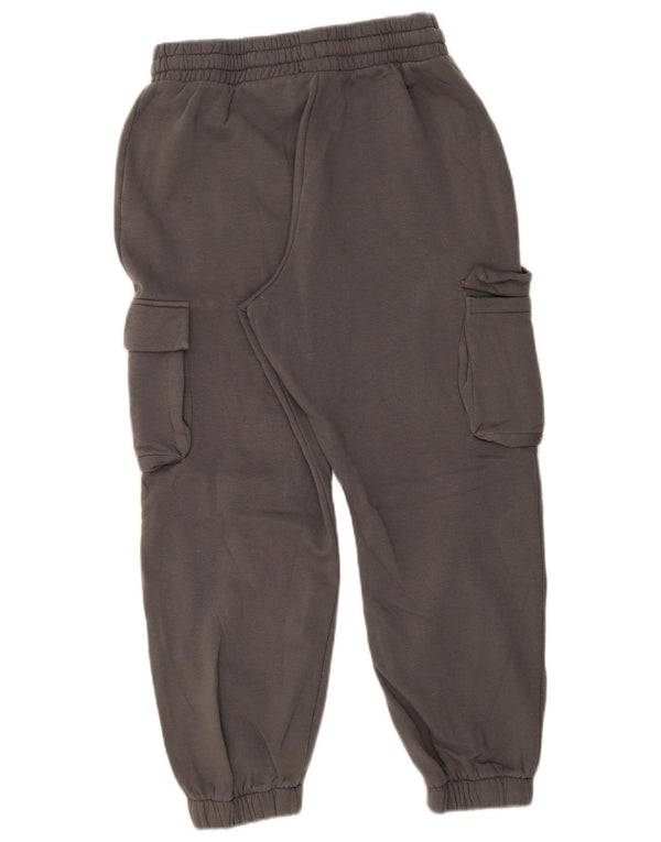 Calça esportiva feminina Zara Cargo Joggers UK 16 grande algodão cinza