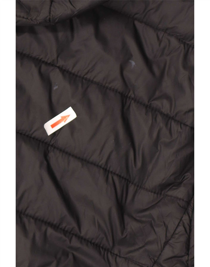 Jaqueta masculina acolchoada com capuz Hugo Boss UK 44 2XL poliamida preta