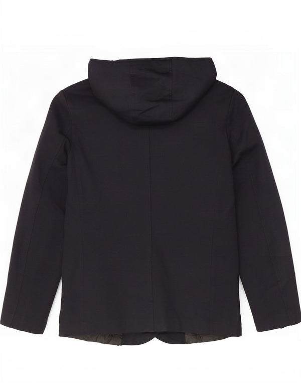 Jaqueta utilitária masculina Zara com capuz UK 38 azul marinho médio