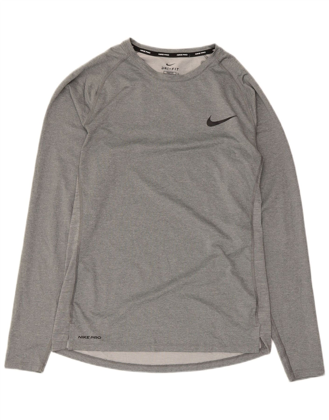 Nike Mens Dri Fit Top Manga Longa XL Cinza Poliéster