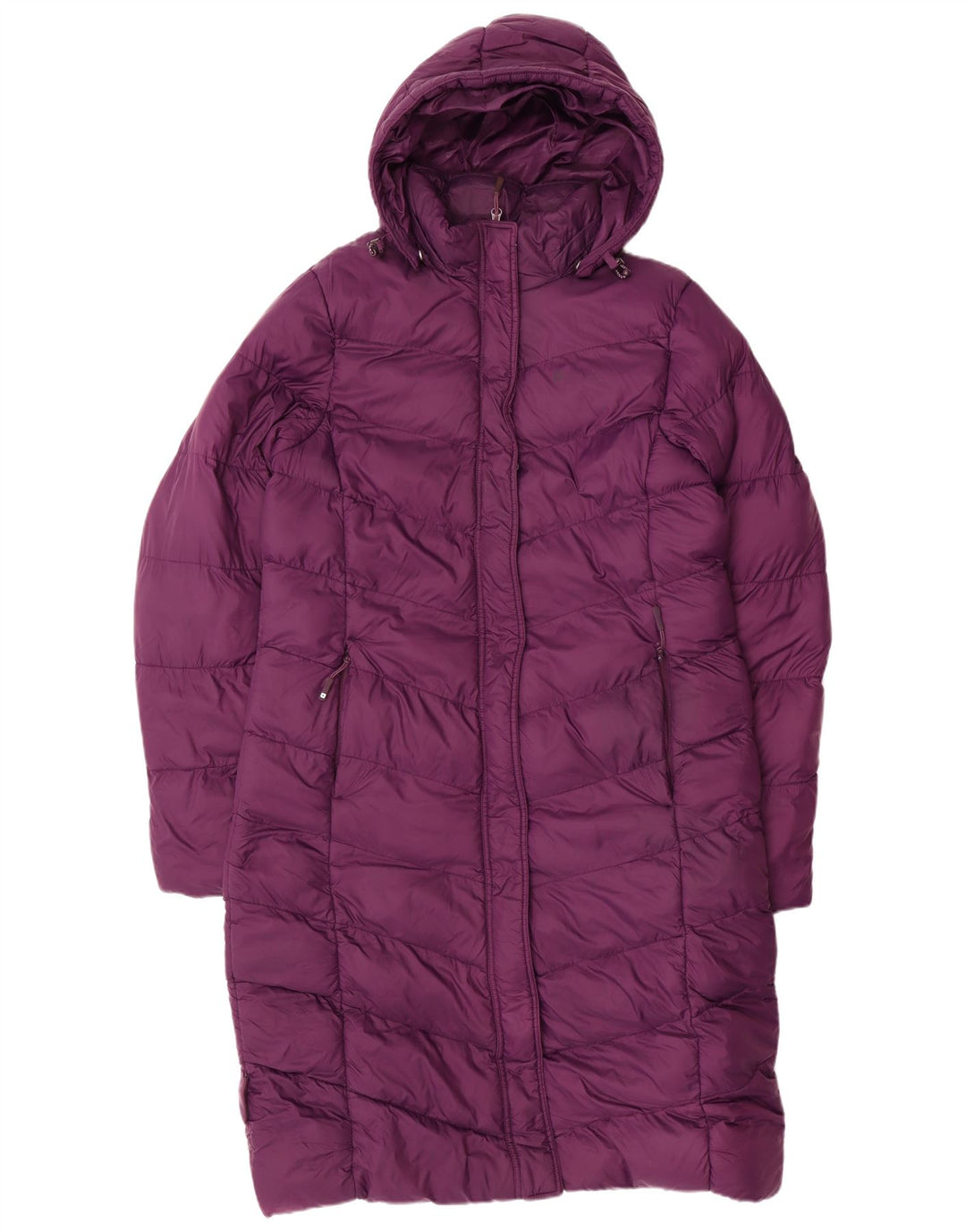 Casaco feminino acolchoado com capuz MOUNTAIN WAREHOUSE Reino Unido 16 pequeno roxo nylon