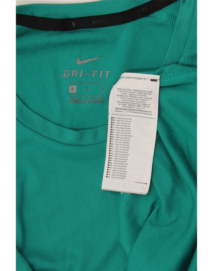 Camiseta Nike Masculina Dri Fit Top Grande Poliéster Verde