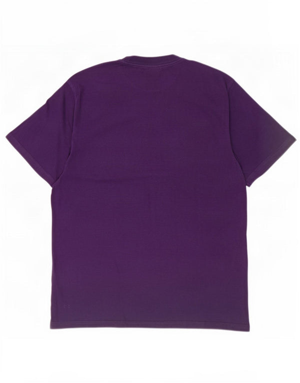 Camiseta gráfica masculina Carhartt Top médio algodão roxo