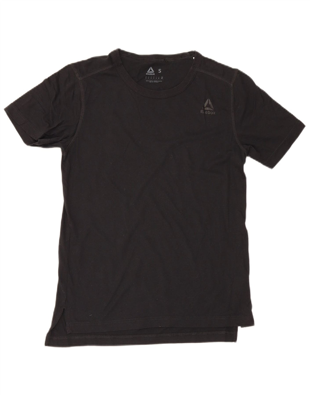 Camiseta masculina Reebok Top pequeno algodão preto