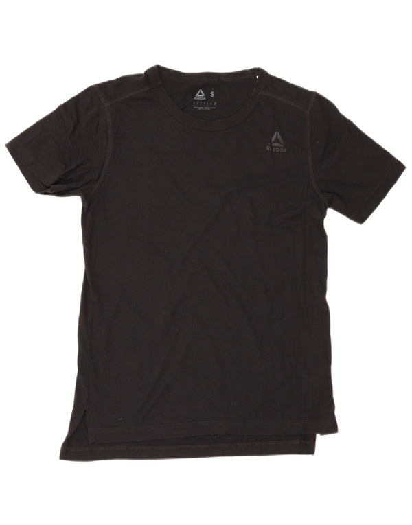 Camiseta masculina Reebok Top pequeno algodão preto