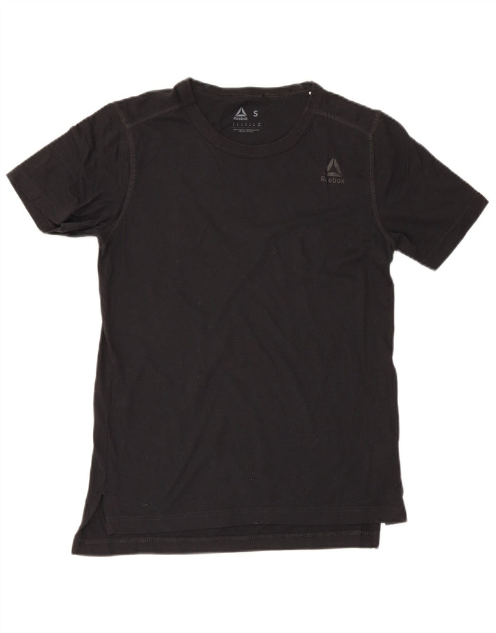 Camiseta masculina Reebok Top pequeno algodão preto