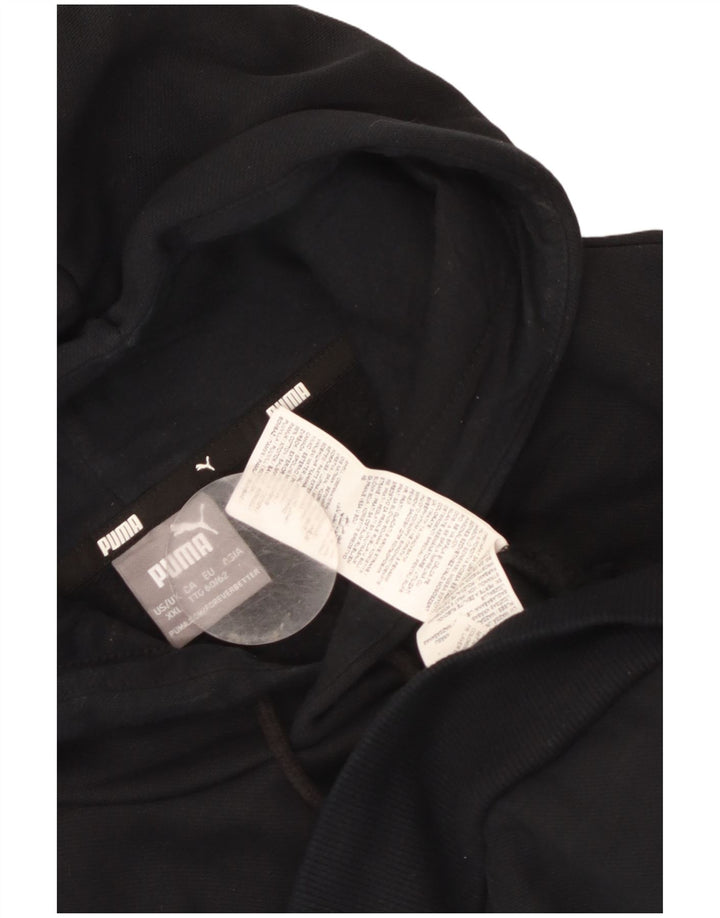 Puma masculino gráfico moletom com capuz 2XL algodão preto