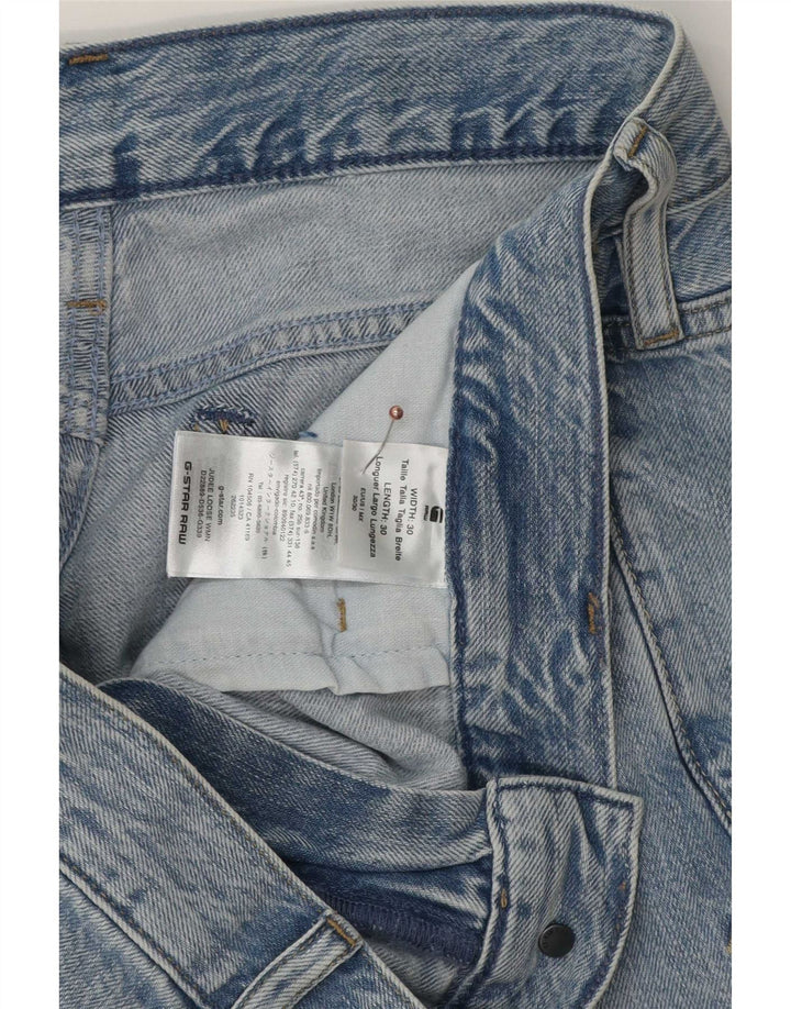 G-Star Masculino Judee Loose Jeans W30 L30 Azul Algodão