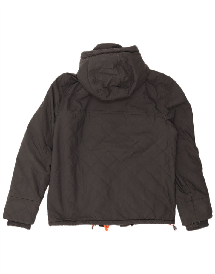 Jaqueta corta-vento masculina SUPERDRY The Windcheater Graphic UK 40 grande preta
