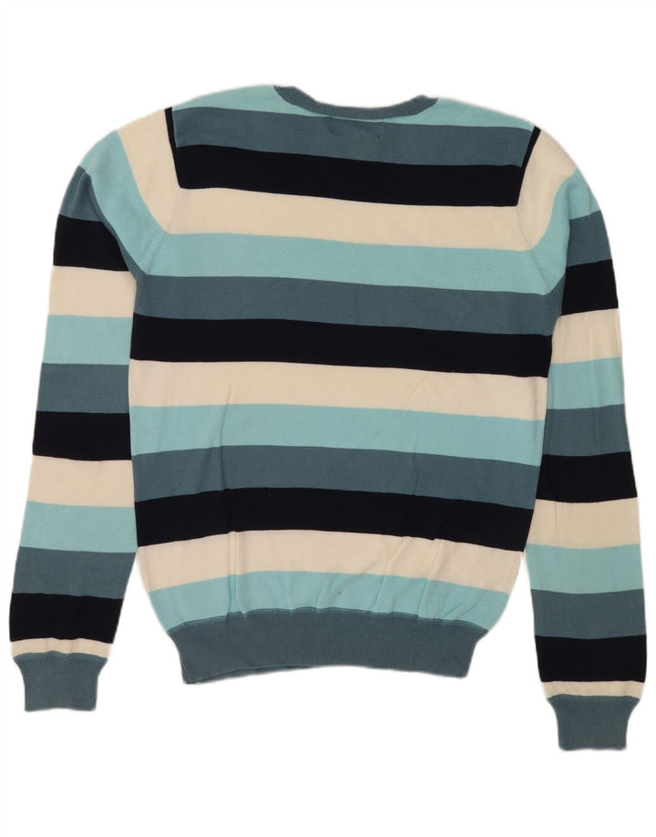 Suéter masculino Hurley com gola redonda, algodão listrado médio multicolorido