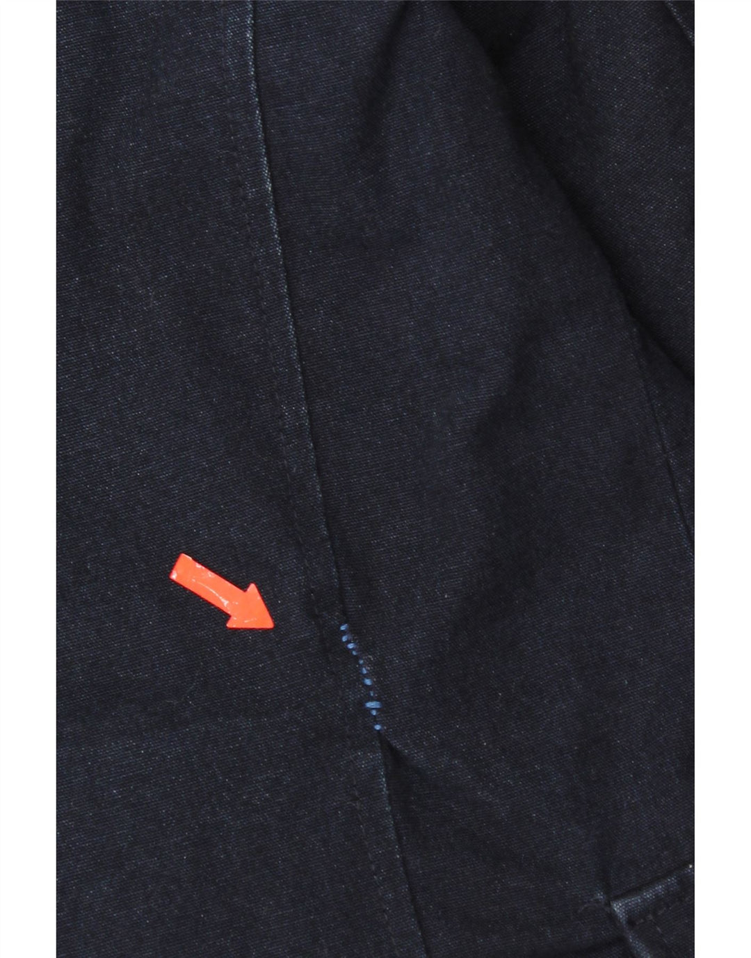 Zara Mens Pea Coat UK 36 Pequeno Algodão Azul Marinho
