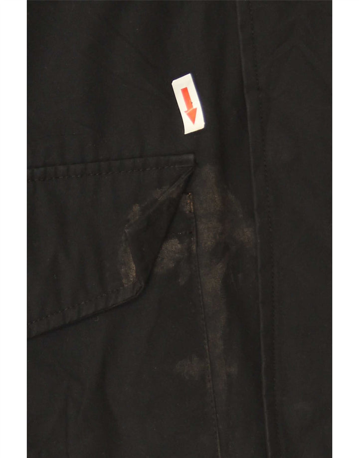 Jaqueta utilitária masculina com capuz Sherpa Levi's UK 38 poliéster preto médio