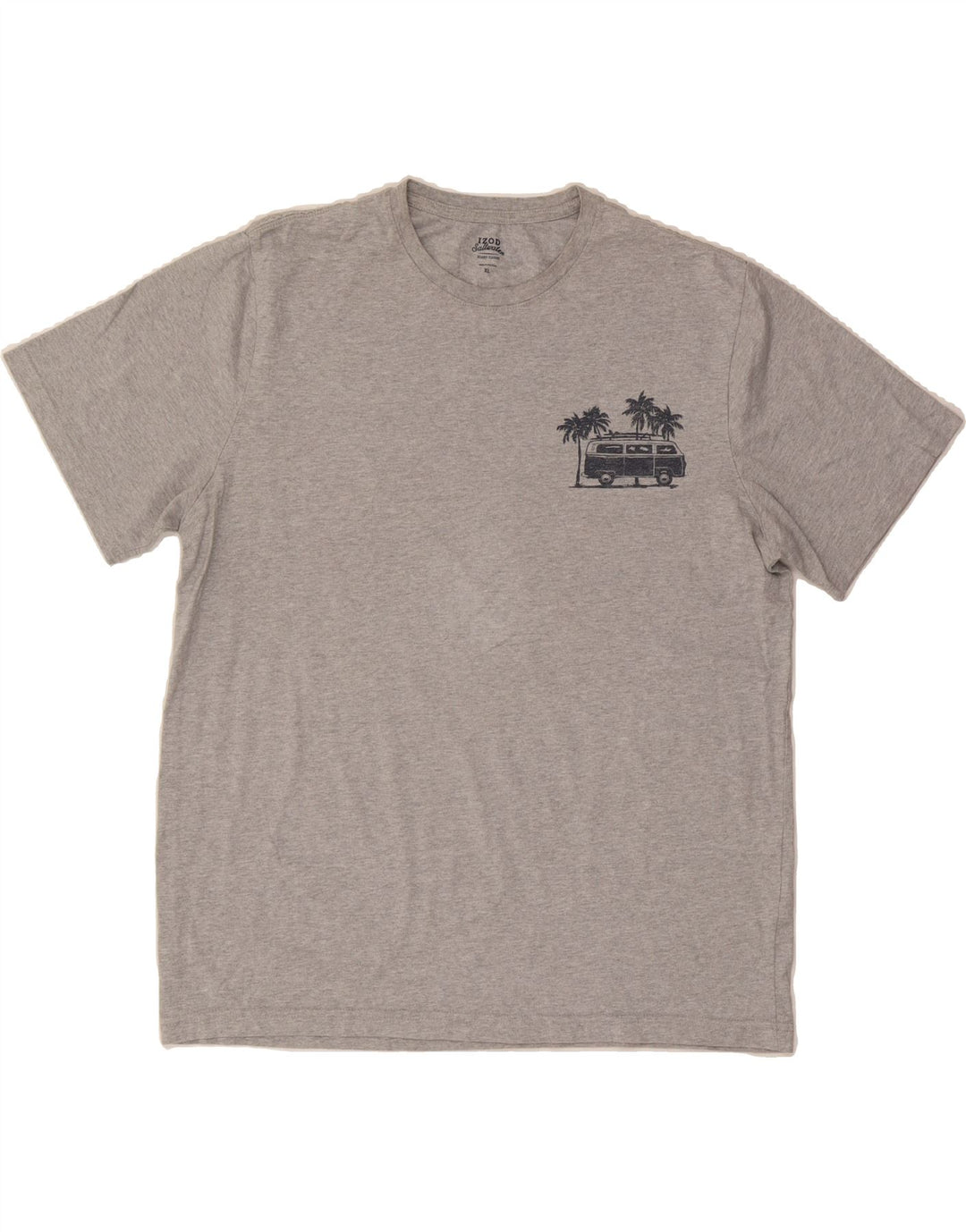 IZOD Mens Salt Water Graphic T-Shirt Top XL Grey Cotton Vintage Izod and Second-Hand Izod from Messina Hembry 