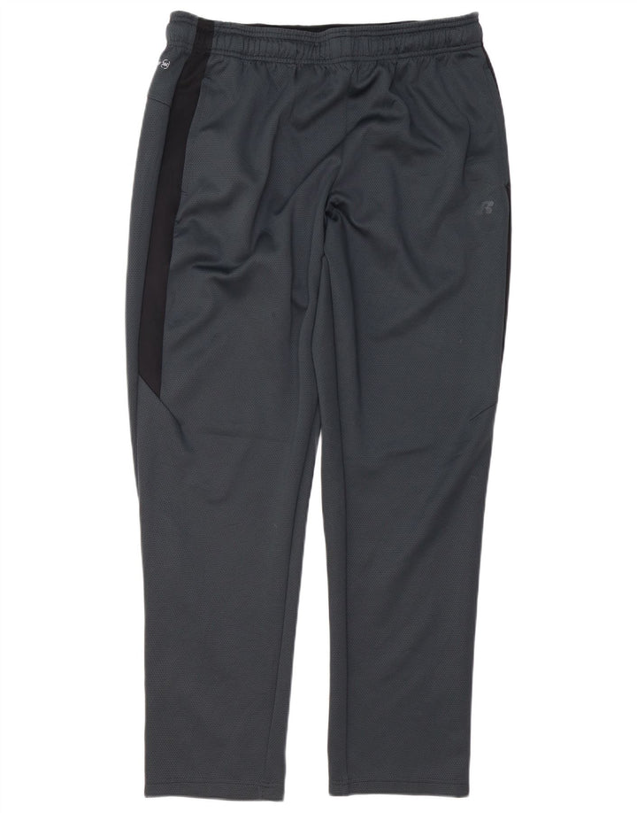 Calça de treino masculina RUSSELL ATLÉTICA grande cinza colorblock poliéster