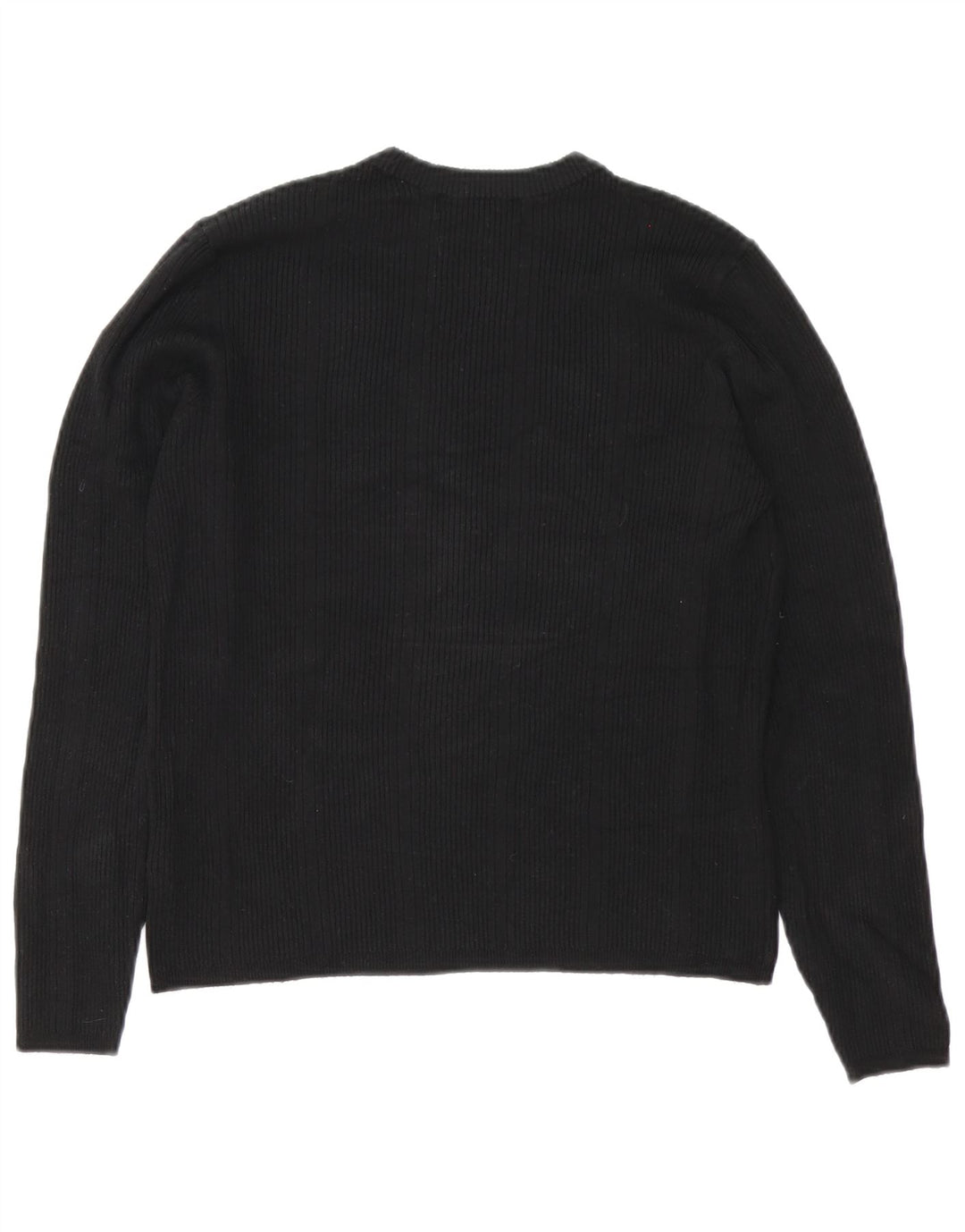 Suéter feminino Marks & Spencer com gola redonda Reino Unido 14 grande viscose preta