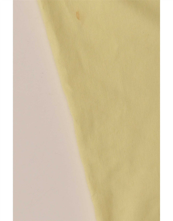 Calça feminina Marks & Spencer Per Una cortada UK 12 médio W32 L22 amarelo