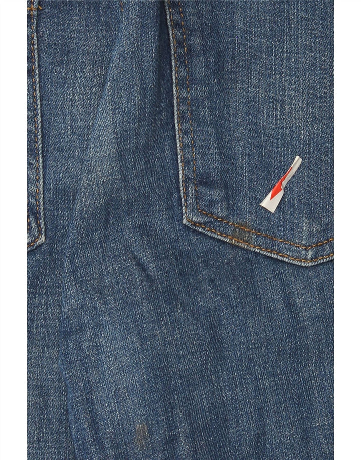 Zara Womens Bootcut Jeans EU 38 Pequeno W28 L27 Azul Marinho Algodão