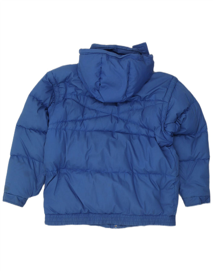 Jaqueta Acolchoada com Capuz Masculina Creation IT 50 Grande Azul Poliéster