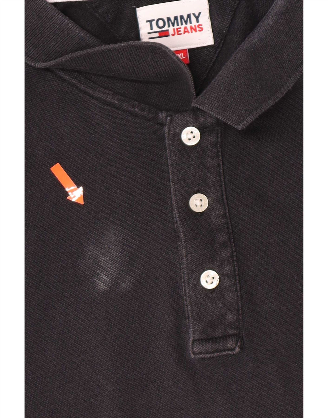 Camisa polo masculina Tommy Hilfiger 2XL algodão preto
